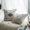 Deerlux 16" Throw Pillow Cover with Southwest Tribal Pattern and Corner Tassels, Grey & White QI004298.GY - alternate 4